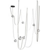 AVENUE LIGHTING HF7207-G301-IVY Fremont ?Belt 7-Light 826"L Pendant in Ivory/White Glass Open Globes