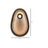 AVENUE LIGHTING HF7111W-BK-SMK Palmea 14"H Oval Smoked Glass LED Wall Sconce in Matte Black