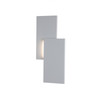 AVENUE LIGHTING HF1372-WHT Parker 21"H Double Panel LED Wall Sconce in Paintable White Plaster