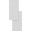 AVENUE LIGHTING HF1372-WHT Parker 21"H Double Panel LED Wall Sconce in Paintable White Plaster