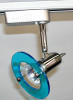 Designer Blue Disk MR16 Low Voltage Track Light