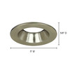 JESCO Lighting RLT-R4001-SN-SN 4" Reflector trim for LED retrofit modules, Satin Nickel