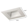 JESCO Lighting RLT-4003-WH-WH 4" Standard Square Step BaffleTrim, White