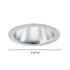 JESCO Lighting RLT-403-199-T-HZ 4" Standard Self Flange Trim, White