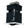 JESCO Lighting MMGR1650-1EWB 1-Light Linear Remodel (Low Voltage), White Trim, Black Gimbal, Black Interior