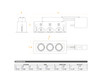 JESCO Lighting MMGR1650-3EAW 3-Light Linear Remodel (Low Voltage), White Trim, White Gimbal, White Interior