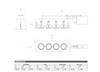 JESCO Lighting MMGR1650-4ESS 4-Light Linear Remodel (Low Voltage), Silver Trim, Silver Gimbal, Black Interior