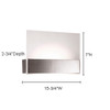 JESCO Lighting WS665M Envisage Flat Wall Sconce, Optic Glass, Satin Nickel