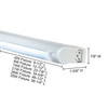 JESCO Lighting SGA-LED-24/40-W-SW 7.1W SGA SLEEK LED ADJUSTABLE 24" 4000K WHITE W/SWITCH, White