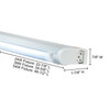 JESCO Lighting SG5AHO-24SW41WH Sleek Plus Grounded 24W T5 Bi-Pin Linear Fluorescent, 4100K, White