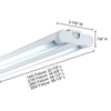 JESCO Lighting SG5AT-28/50-WH Sleek Plus Grounded 28w T5 Bi-Pin Linear Fluor, 5000K, White