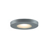 JESCO Lighting PK501BA 20W Straight-edged Slim Disk with Frosted Glass Lens, Brushed Aluminum