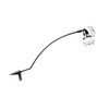 JESCO Lighting ALCR123-BL ARCLIGHTS Low Voltage Series 123 with 18" Steel Arm. Clamp Mount, BL - Black SPOT WITH Black STEEL ARM