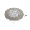 JESCO Lighting SD122CV3540-S 1.25W LED Orionis Surface Mount, 4500K, Silver