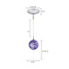 JESCO Lighting KIT-QAP221-BU-A TORI Low Voltage Pendant & Canopy Kit, Satin Nickel