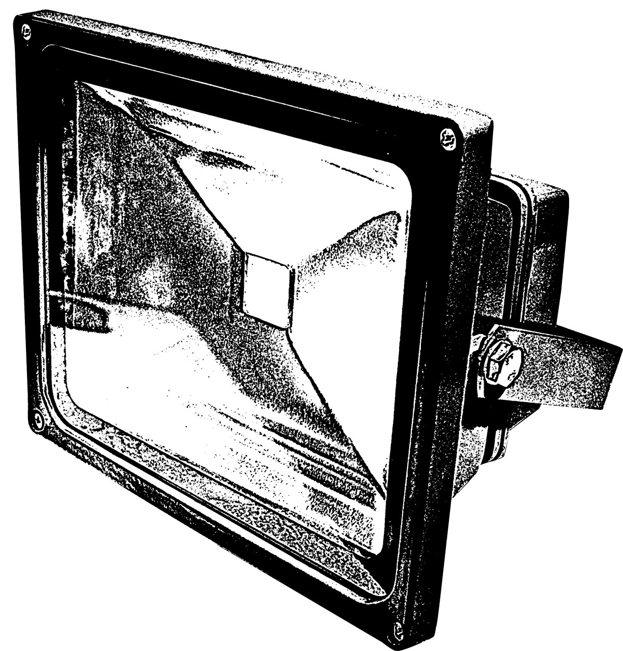 DABMAR LIGHTING DF-LED5960-B Cast Aluminum LED Flood Light, Black DABMAR LIGHTING DF-LED5960-B Cast Aluminum LED Flood Light, Black