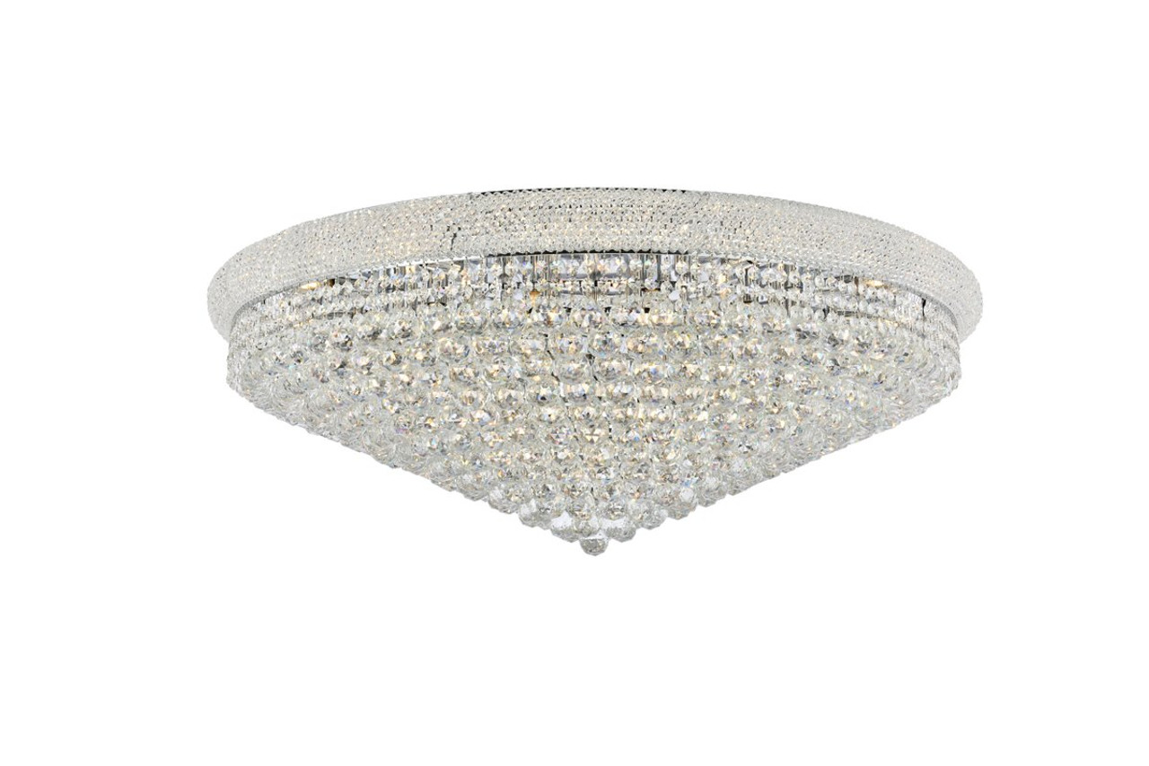 ELEGANT LIGHTING 1800F42C/RC  Primo 30-Light Flush Mount, Chrome