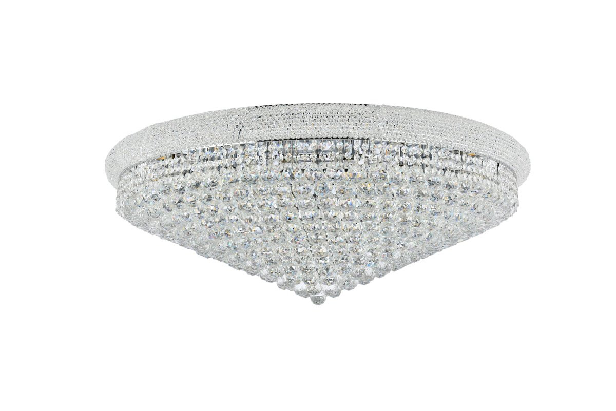 ELEGANT LIGHTING 1800F42C/RC  Primo 30-Light Flush Mount, Chrome