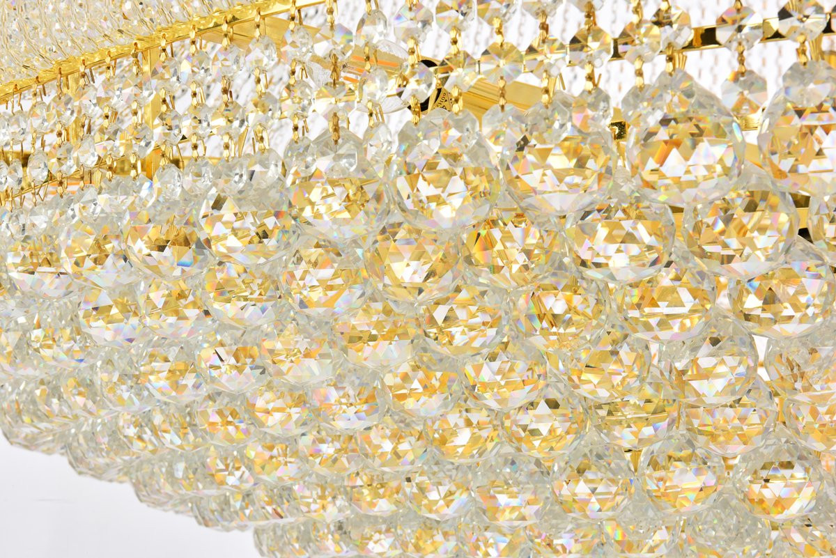 ELEGANT LIGHTING 1800G62G/RC  Primo 56-Light Foyer/Hallway, Gold