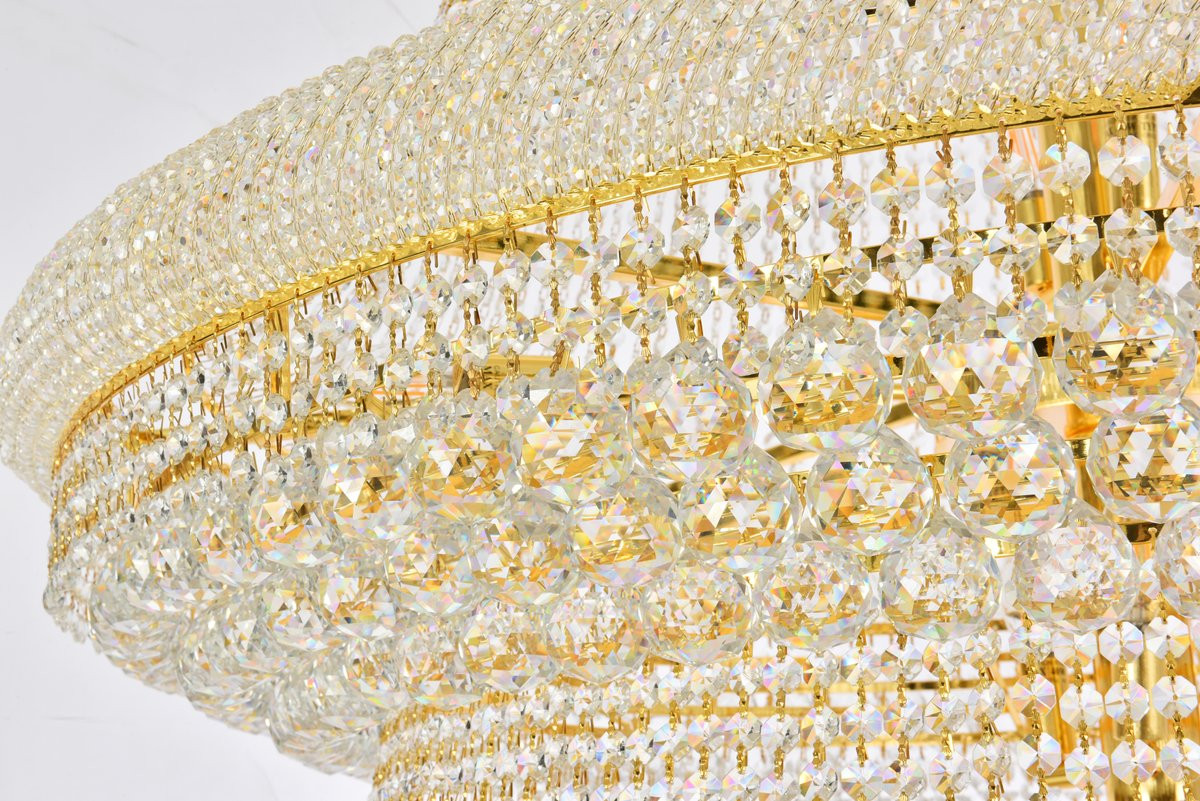 ELEGANT LIGHTING 1800G62G/RC  Primo 56-Light Foyer/Hallway, Gold