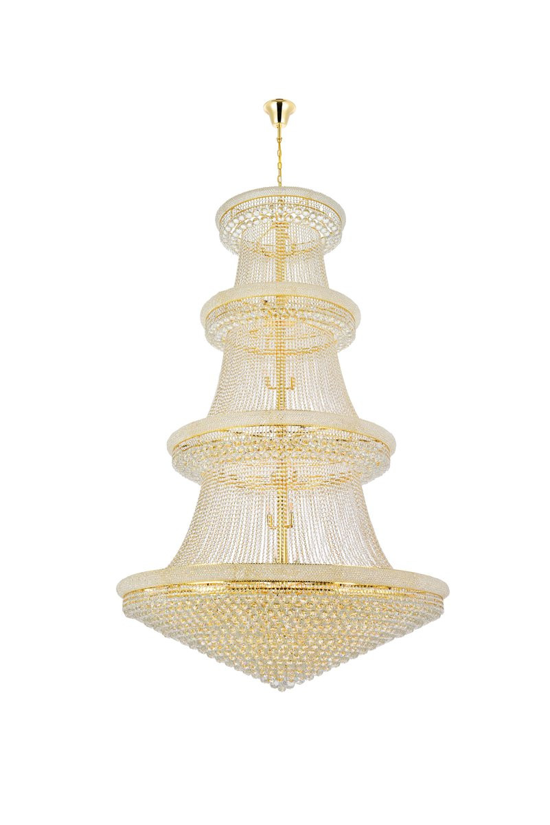 ELEGANT LIGHTING 1800G62G/RC  Primo 56-Light Foyer/Hallway, Gold
