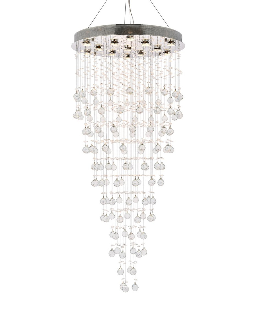 ELEGANT LIGHTING 2006G28C/RC  Galaxy 13-Light Foyer/Hallway, Chrome