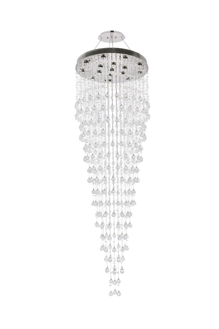 ELEGANT LIGHTING 2006G32C/RC  Galaxy 16-Light Foyer/Hallway, Chrome