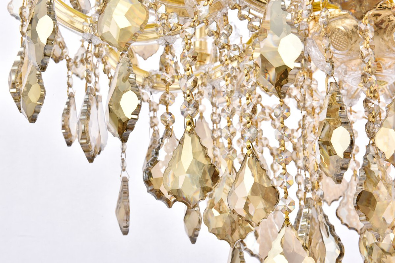 ELEGANT LIGHTING 2800D30G-GT/RC  Maria Theresa 19-Light Dining Room, Gold