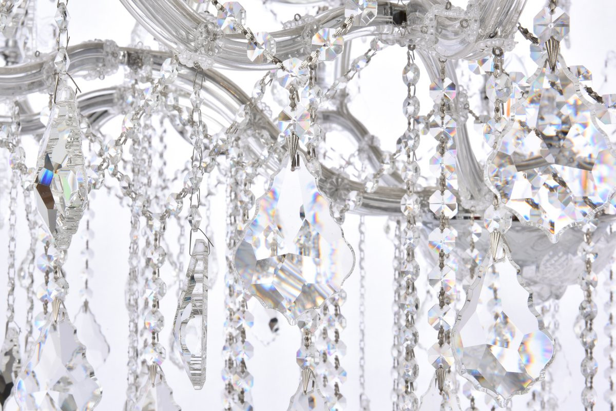 ELEGANT LIGHTING 2800G46C/RC  Maria Theresa 49-Light Foyer/Hallway, Chrome