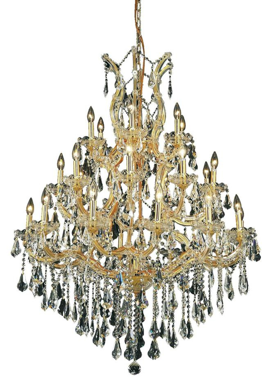 ELEGANT LIGHTING 2801D38G/RC  Maria Theresa 28-Light Dining Room, Gold