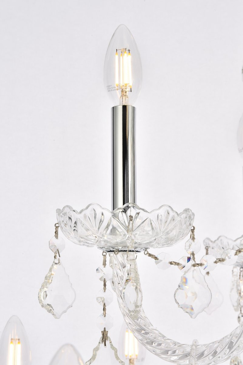ELEGANT LIGHTING 7890G38C/RC  Giselle 21-Light Foyer/Hallway, Chrome
