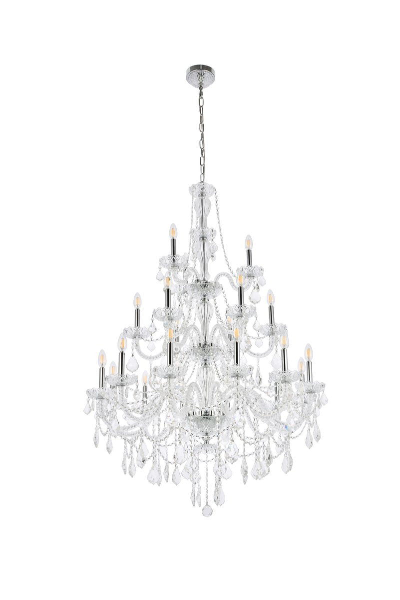 ELEGANT LIGHTING 7890G38C/RC  Giselle 21-Light Foyer/Hallway, Chrome