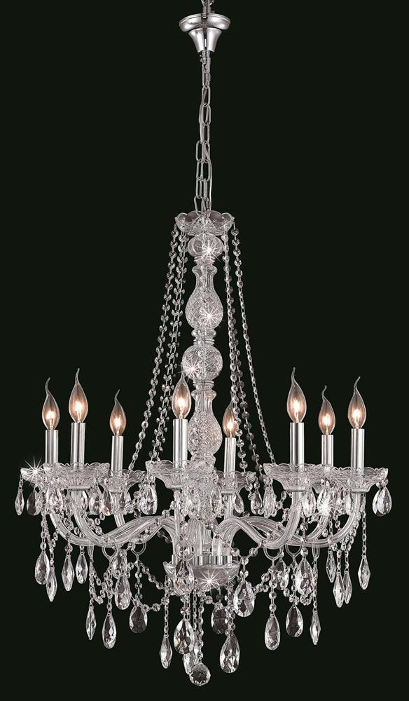 ELEGANT LIGHTING 7958D28C/RC  Verona 8-Light Dining Room, Chrome