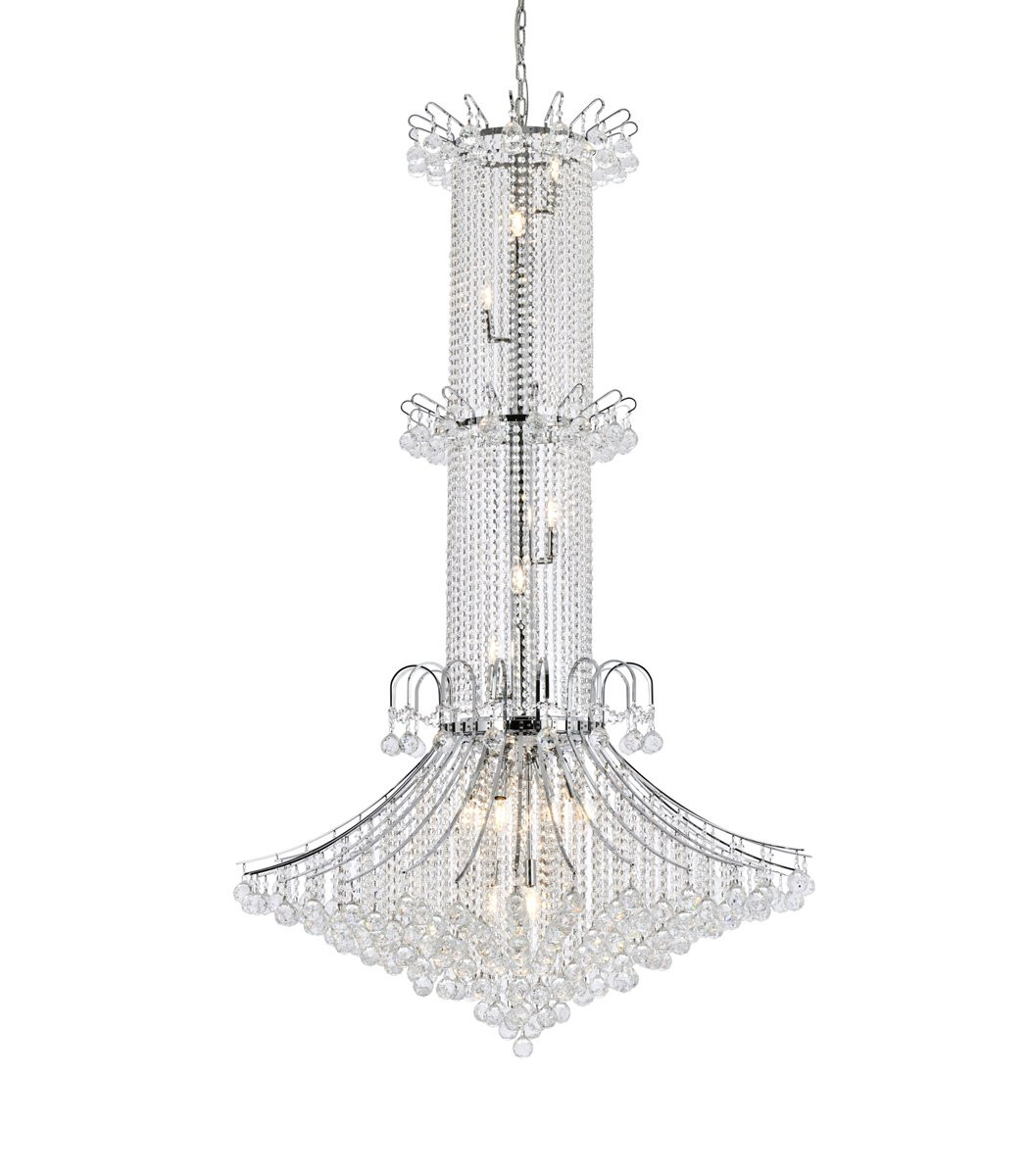 ELEGANT LIGHTING 8008G44C/RC  Toureg 20-Light Foyer/Hallway, Chrome