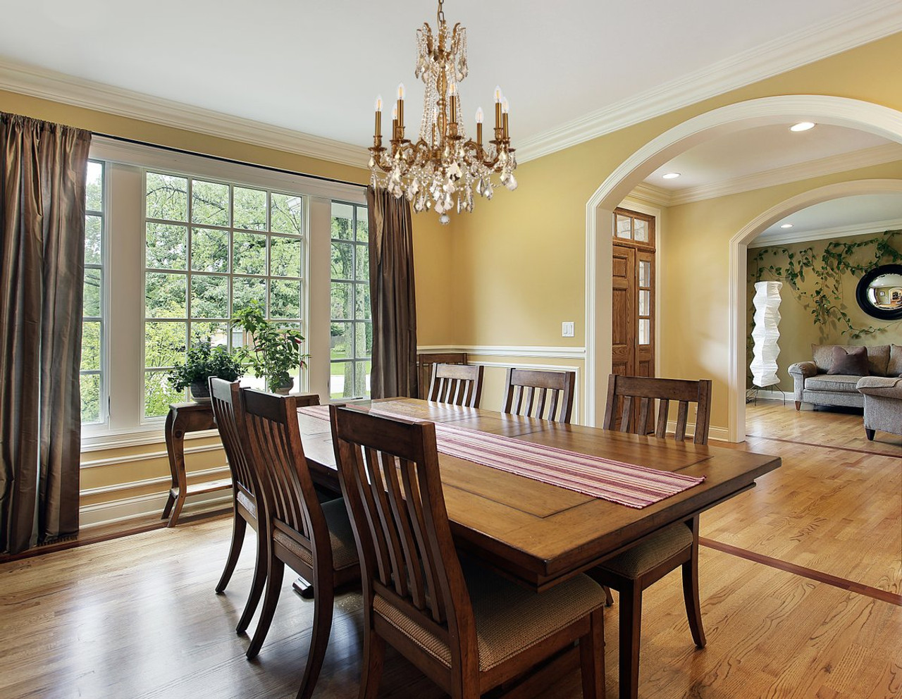 ELEGANT LIGHTING 9208D24FG-GT/RC  Rosalia 8-Light Dining Room, French Gold