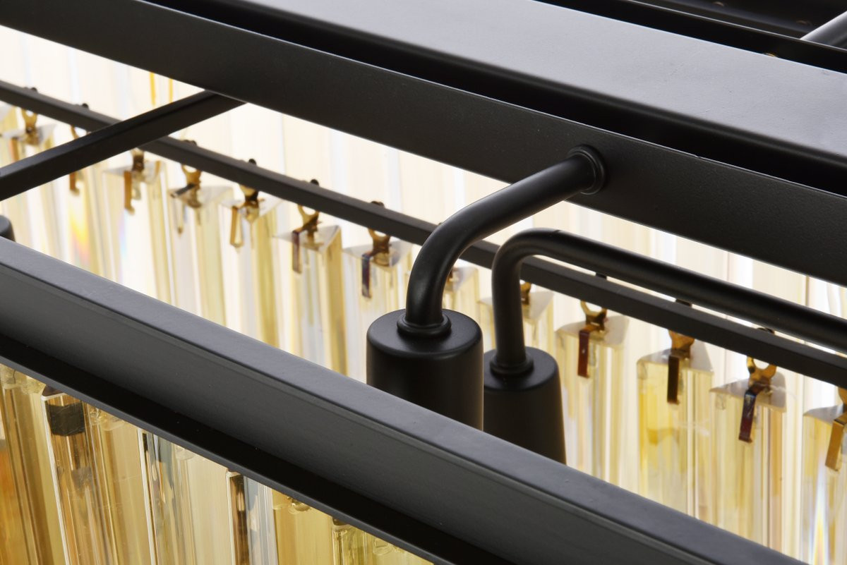 ELEGANT LIGHTING 1202D60MB-GT/RC  Sydney 12-Light Pendant lamp, Mocha Brown