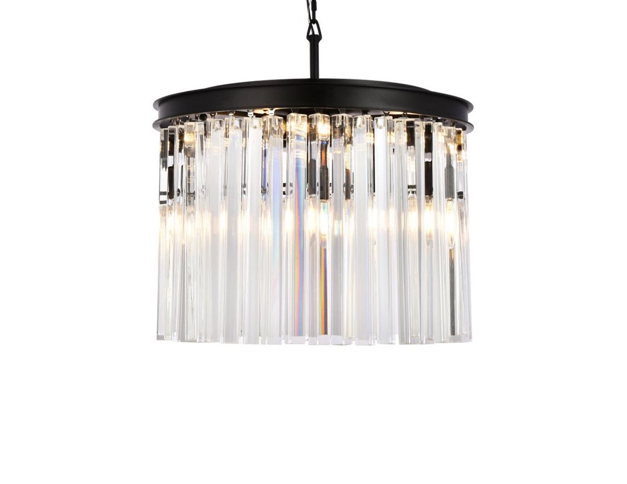 ELEGANT LIGHTING 1208D20MB/RC  Sydney 6-Light Pendant lamp, Mocha Brown