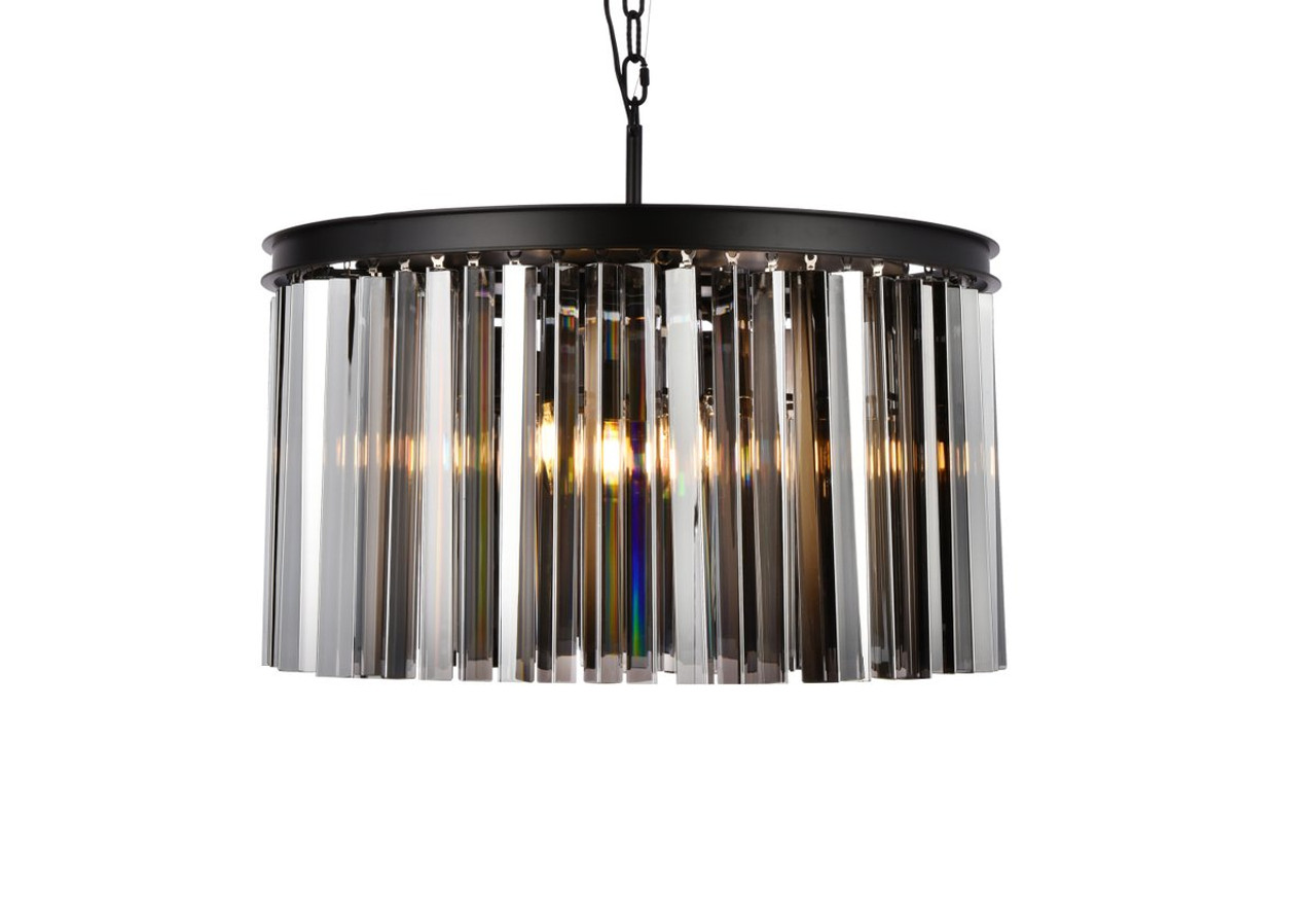 ELEGANT LIGHTING 1208D26MB-SS/RC  Sydney 8-Light Pendant lamp, Mocha Brown