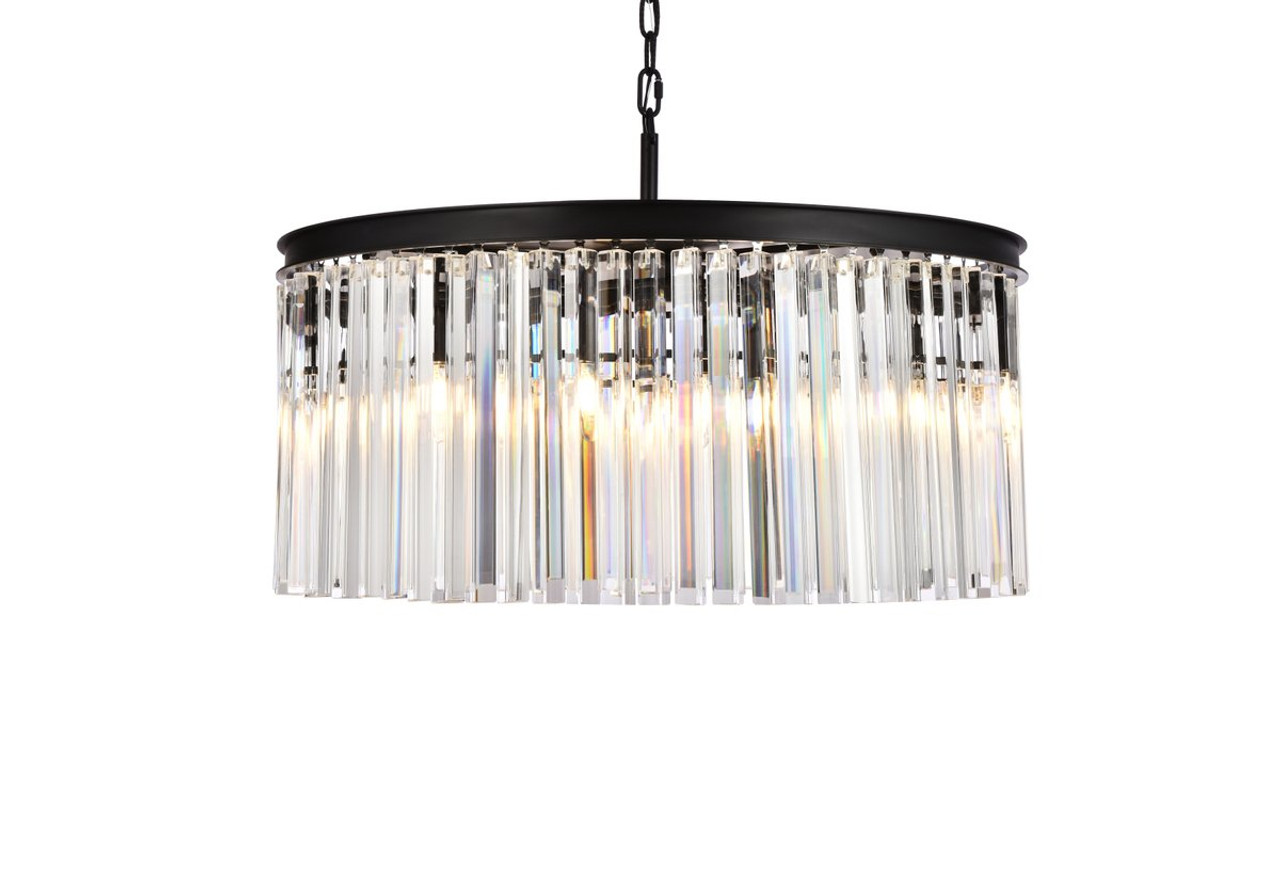 ELEGANT LIGHTING 1208D31MB/RC  Sydney 8-Light Pendant lamp, Mocha Brown