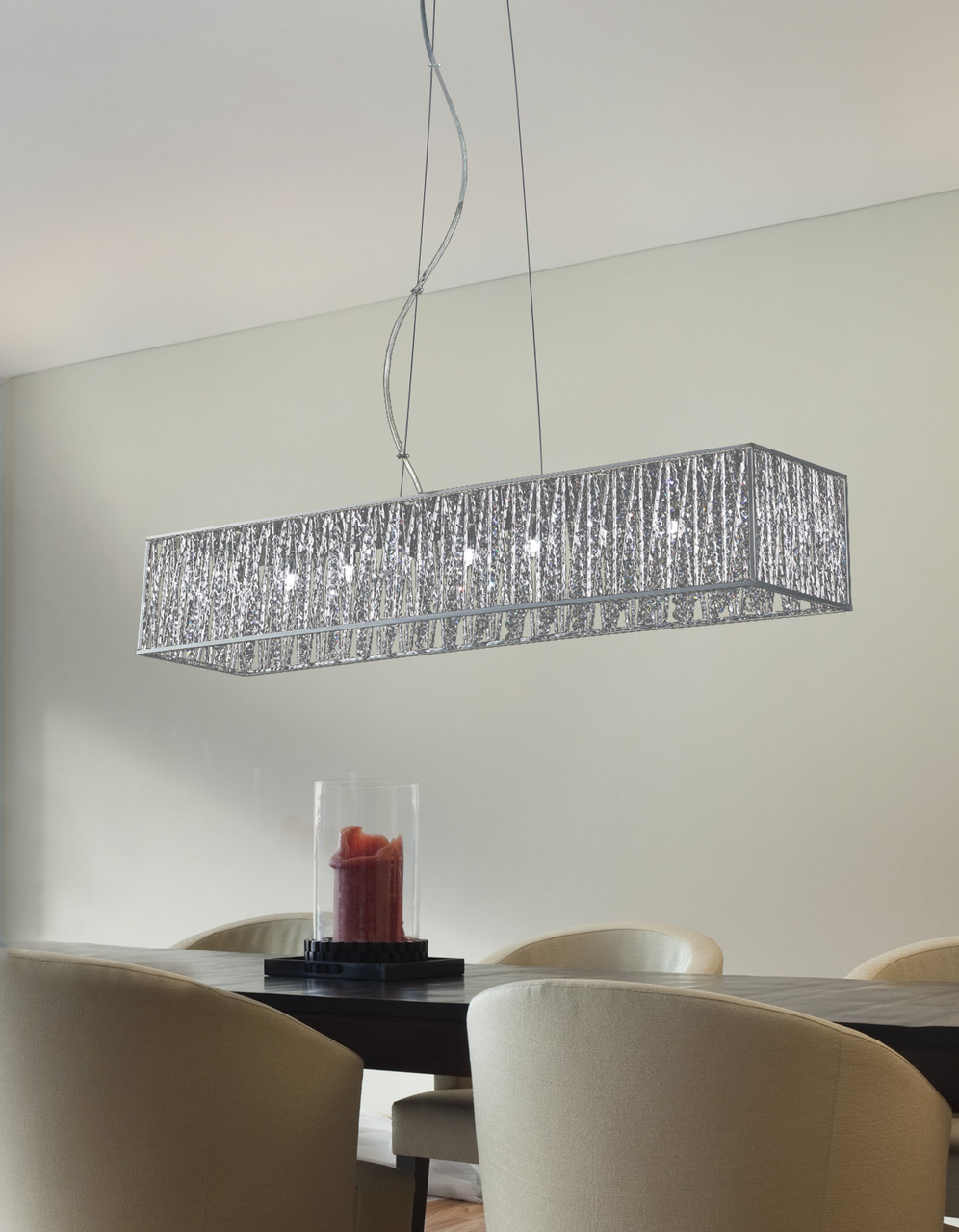 Z-LITE 872CH-45 Terra 9-Light Island/Billiard, Chrome