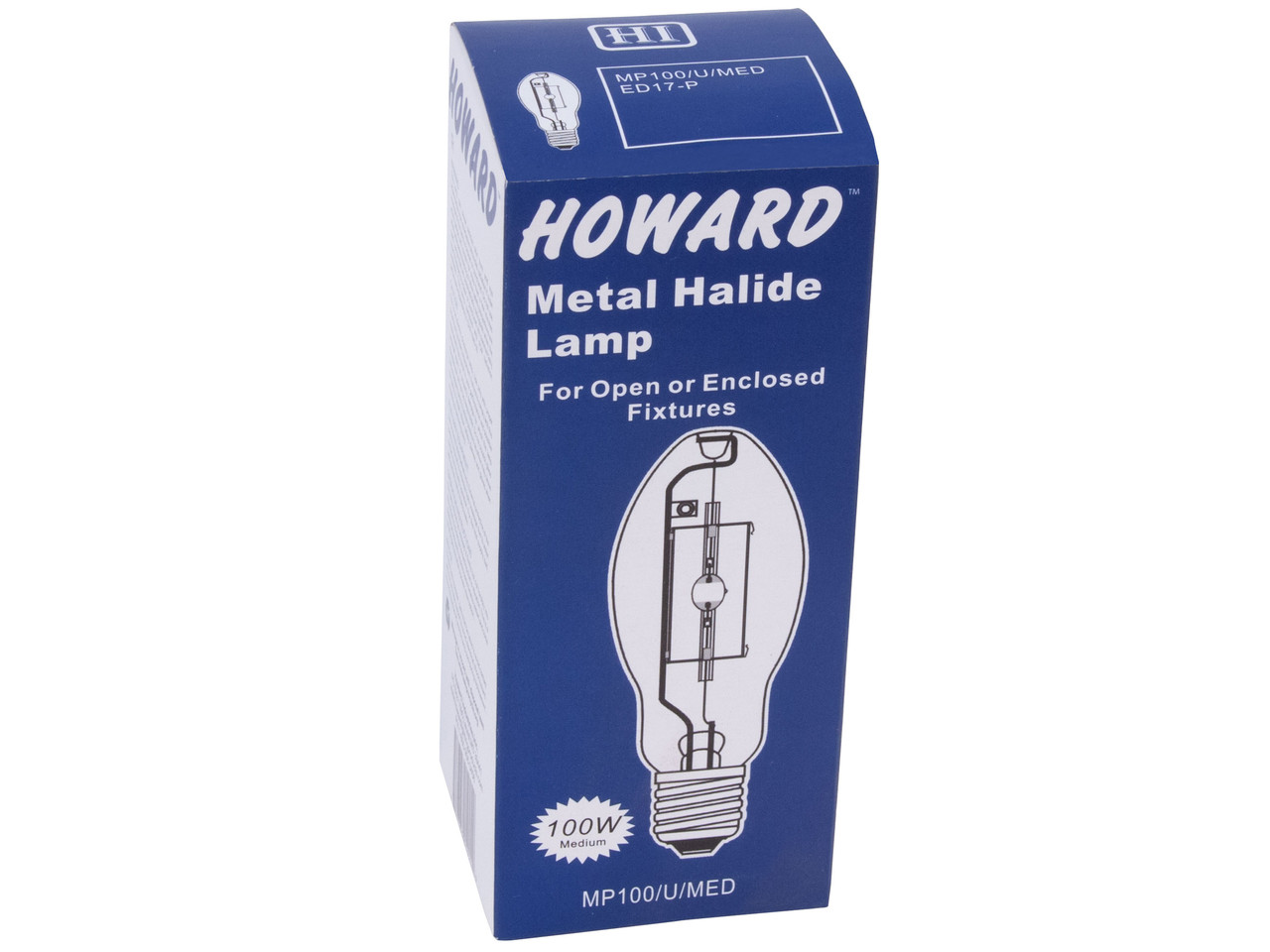 Howard Lighting MP100/U/MED 100W Clear Medium Base Protected MH ED17-P Lamp