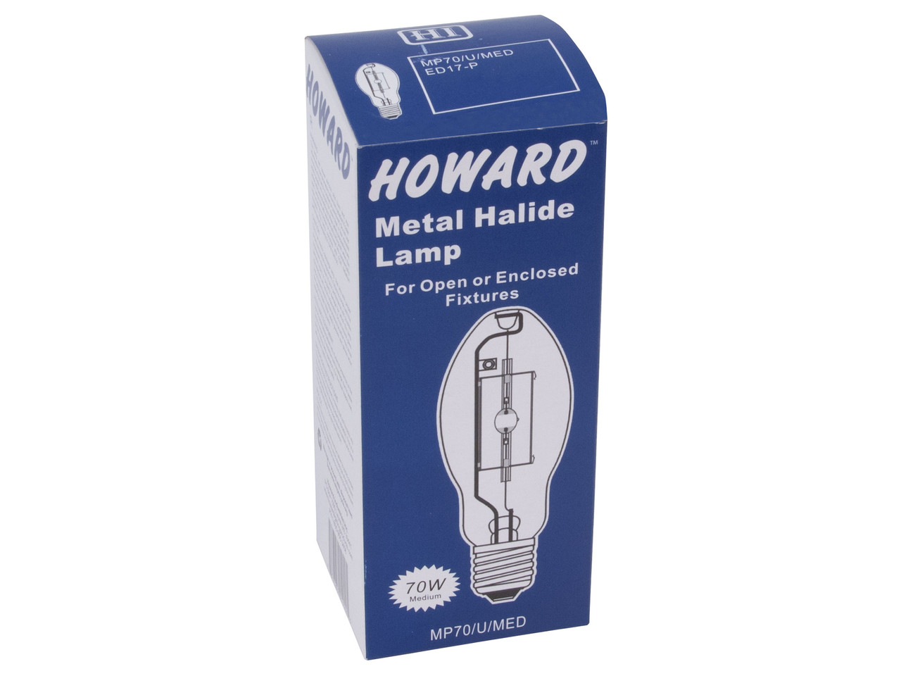 Howard Lighting MP70/U/MED 70-Watt Clear Medium Base Protected MH ED17-P Lamp