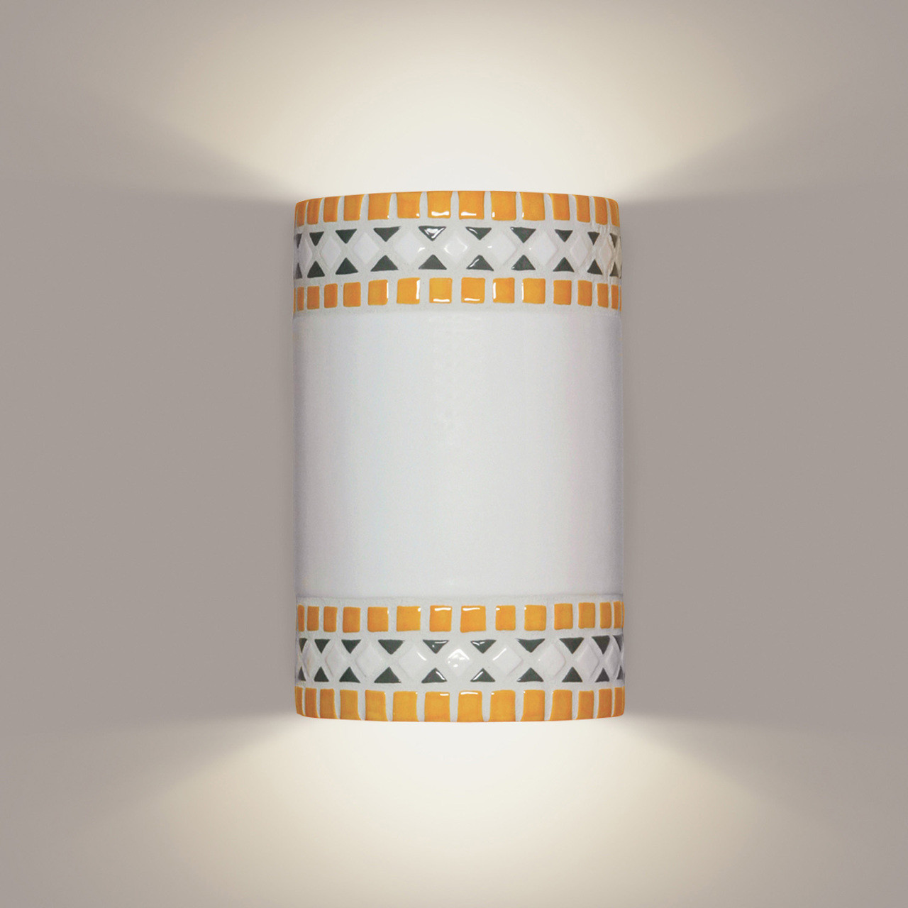 A19 Lighting M20301-SY 1-Light Borders Wall Sconce Sunflower Yellow