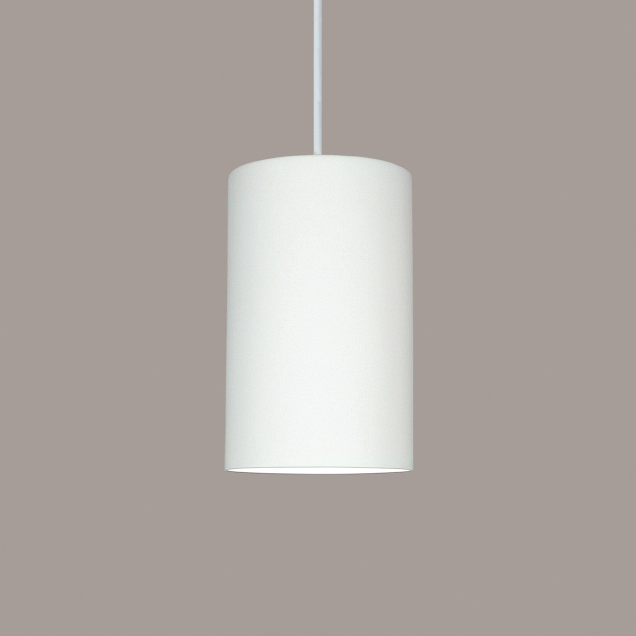 A19 Lighting P201-WCC 1-Light Andros Pendant: Bisque (White Cord & Canopy)