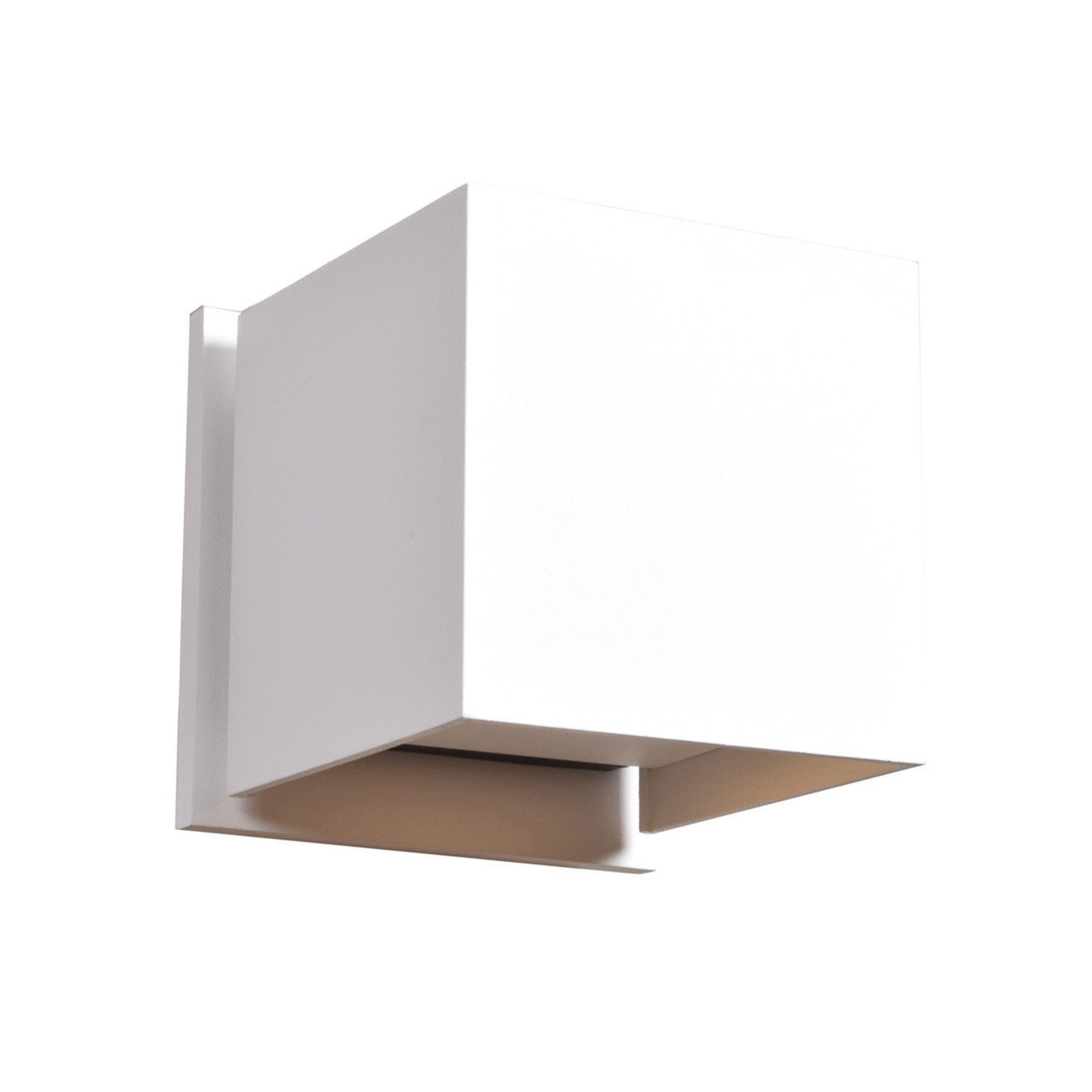 ACCESS LIGHTING 20399LEDMG-WH Square 2-Light Marine Grade Wet Location Wall Fixture, White ACCESS LIGHTING 20399LEDMG-WH Square 2-Light Marine Grade Wet Location Wall Fixture, White
