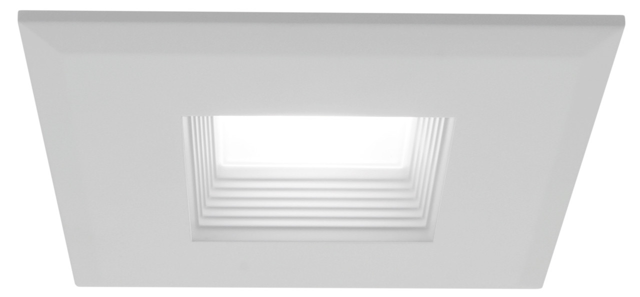 NICOR LIGHTING DQR3-10-120-2K-WH-BF 3 in. White Square LED Recessed Downlight in 2700K