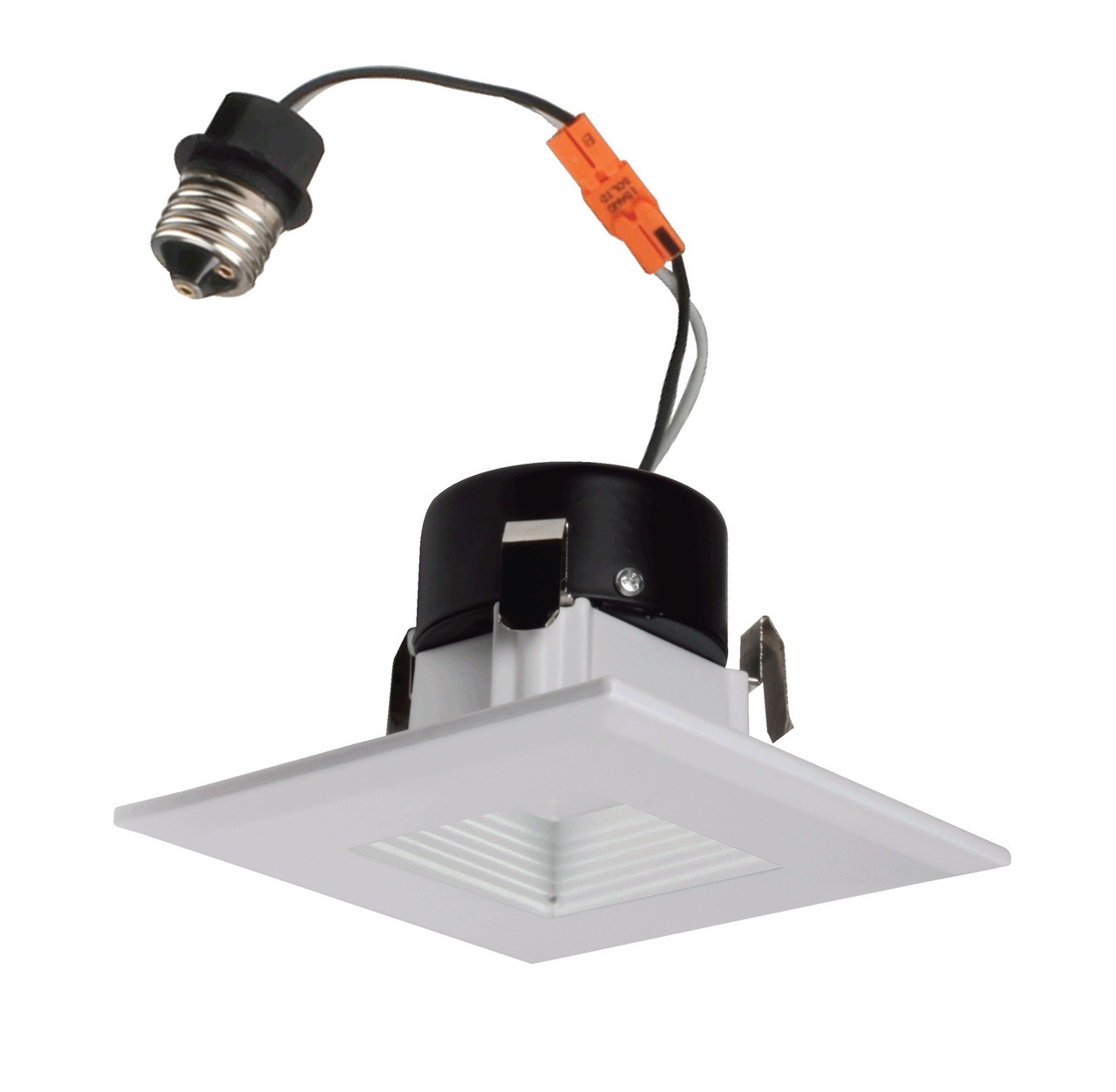 NICOR LIGHTING DQR3-10-120-3K-WH-BF 3 in. White Square LED Recessed Downlight in 3000K