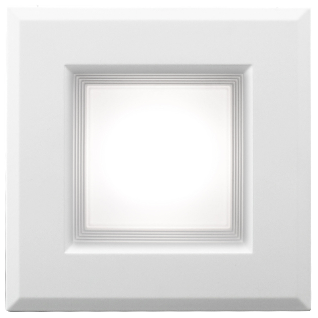 NICOR LIGHTING DQR5-10-120-3K-WH-BF 5 in. White Square LED Recessed Downlight in 3000K