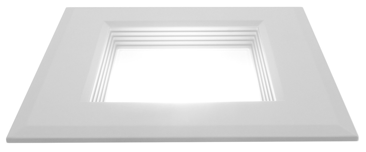 NICOR LIGHTING DQR6-10-120-3K-WH-BF 6 in. White Square LED Recessed Downlight in 3000K