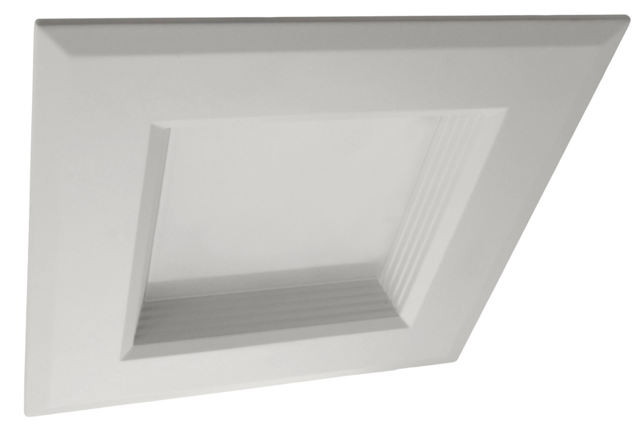 NICOR LIGHTING DQR6-10-120-4K-WH-BF 6 in. White Square LED Recessed Downlight in 4000K